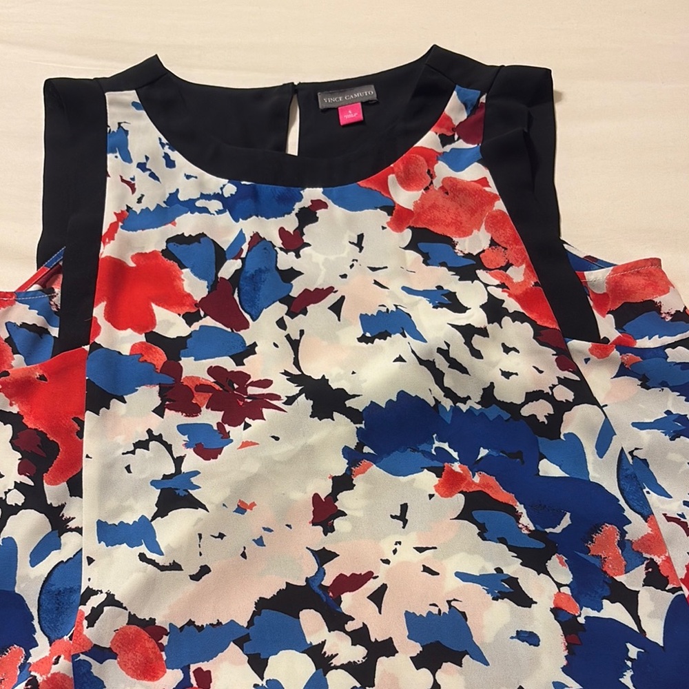 Colorful Abstract Sleeveless Top